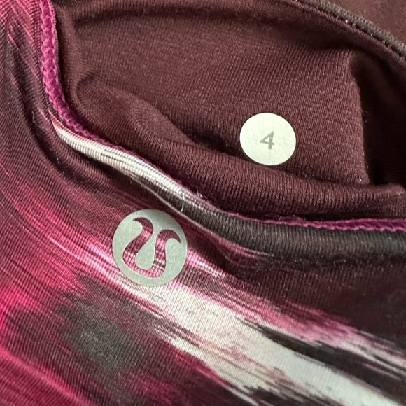 Lululemon Wunder Under Crop Hi-Rise Shine On Size 4 - Picture 7 of 8